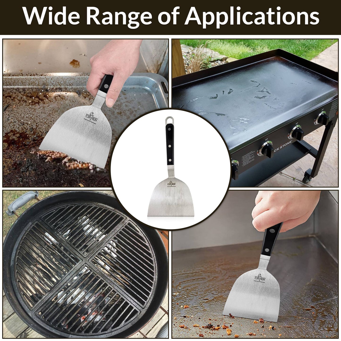 STAINLESS STEEL GRIDDLE SCRAPER