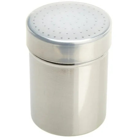 SS SHAKER FINE HOLES W/ PLASTIC COVER 10 OZ