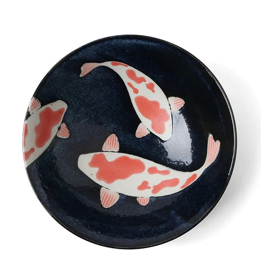 NAMAKO KOI FISH SERVING BOWL 9.75"