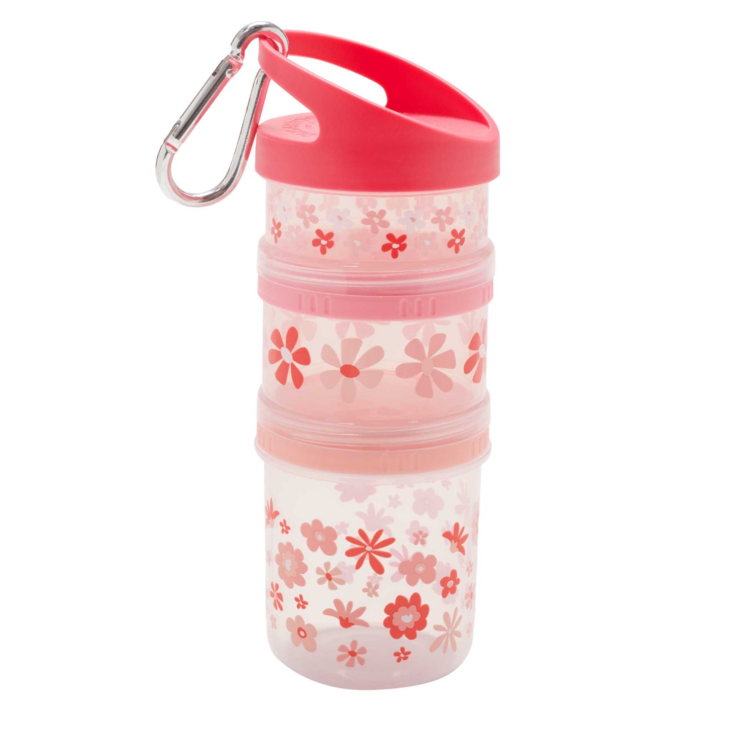 TWIST & SNACK STACKER: PINK FLOWERS
