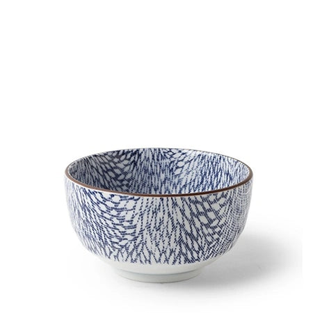 AIZOME MUMS SOUP BOWL 5"