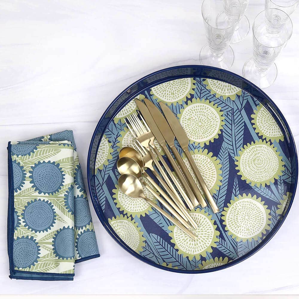 Wynn  Round Laquer Serving Tray