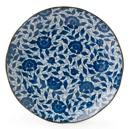 KOIMARI BOTAN BLU/WHT PLATE 10"