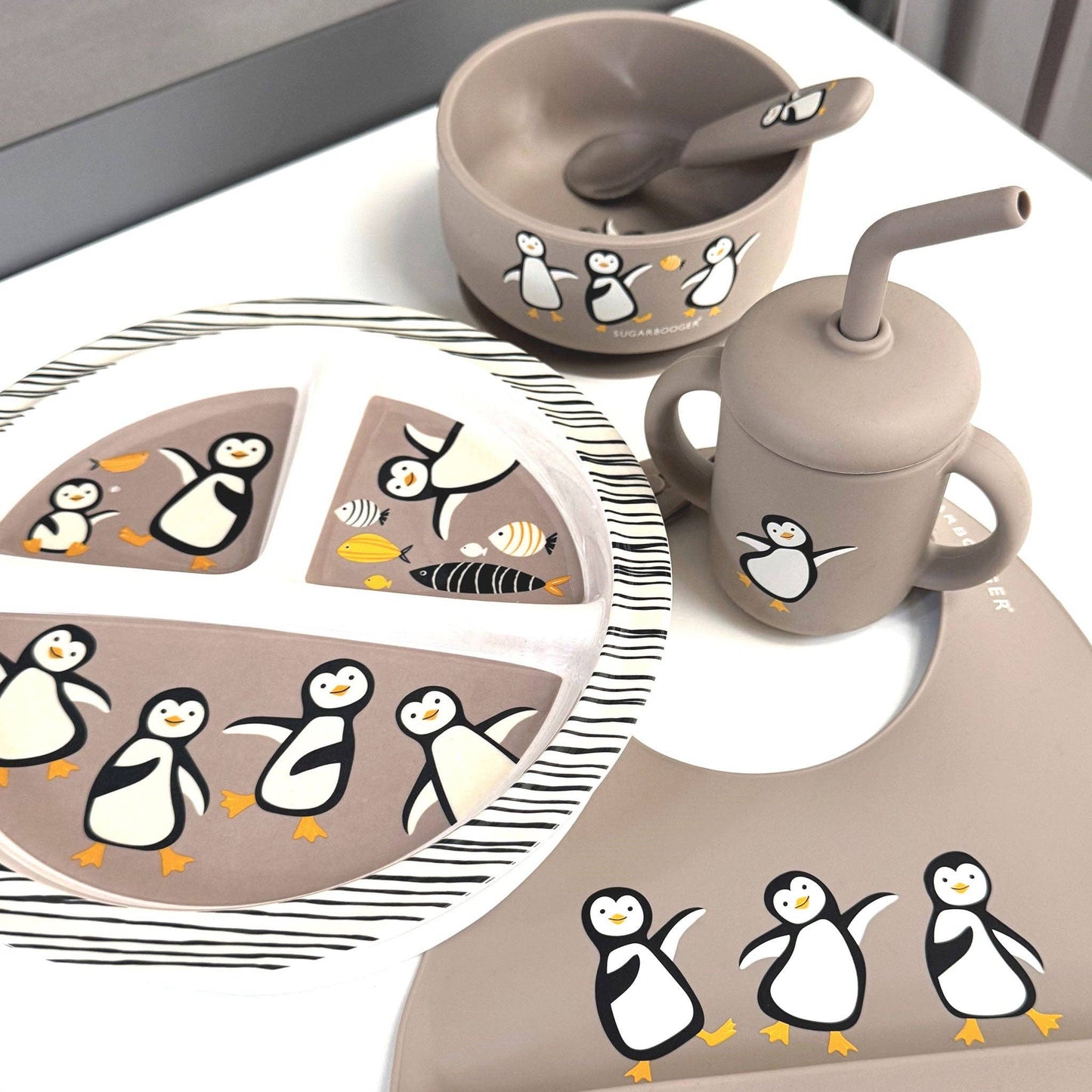 DIVIDED SUCTION PLATE: PENGUIN