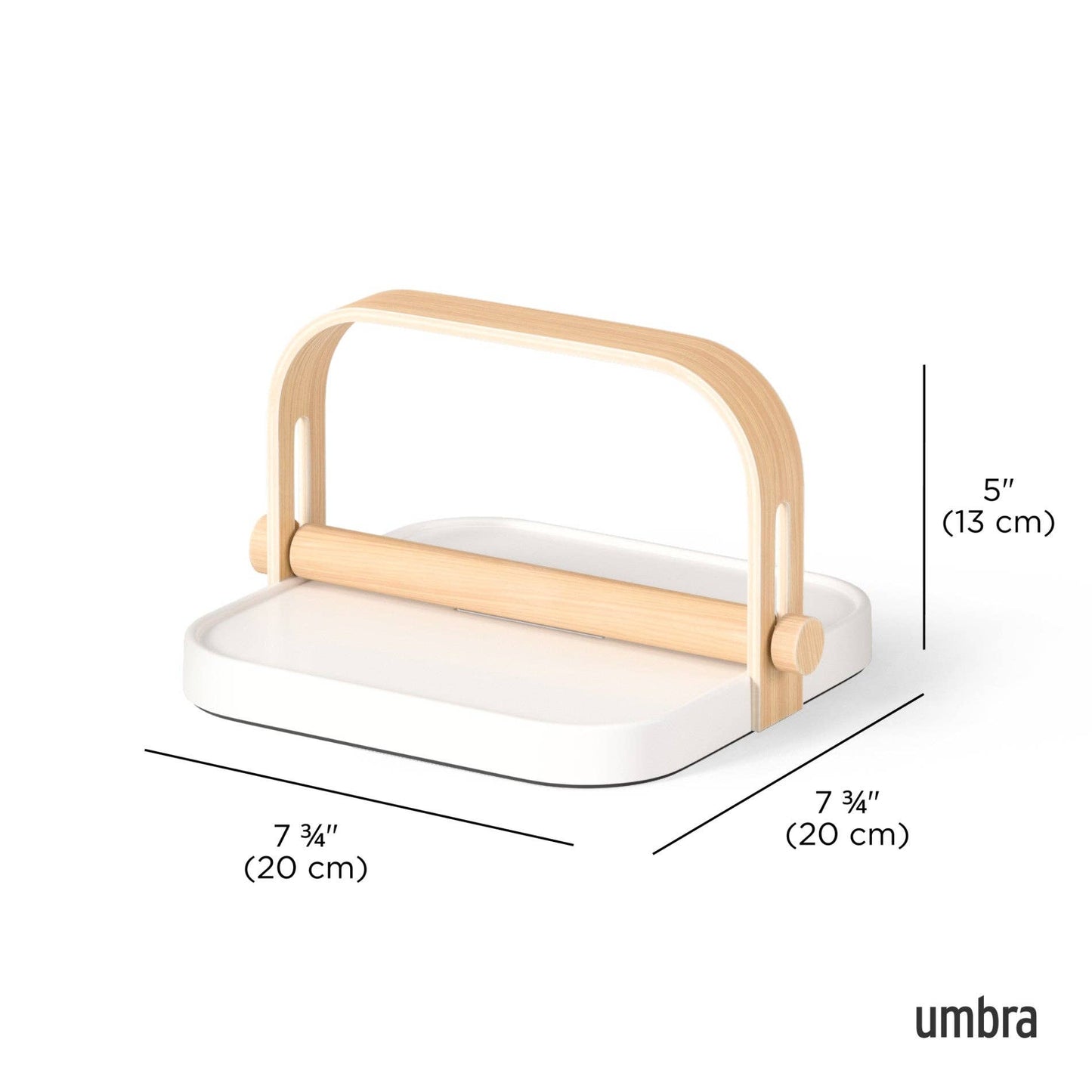 BELLWOOD NAPKIN HOLDER:WHITE/NATURAL