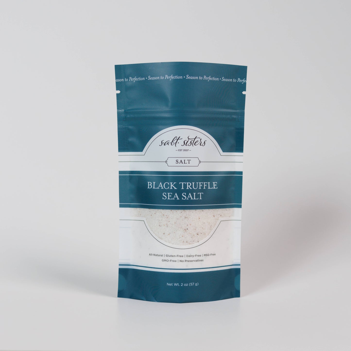 SALT SISTERS BLACK TRUFFLE SEA SALT 2 OZ