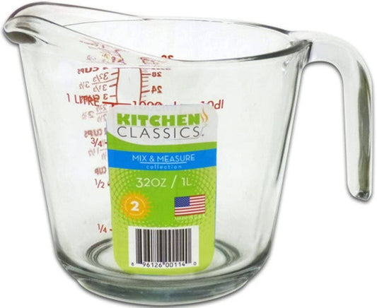 GLASS MEASURING CUP 32oz