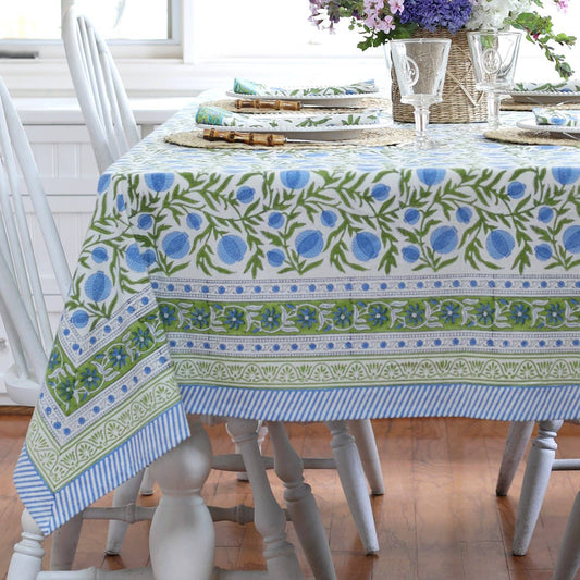 TABLECLOTH POMEGRANATE BLUE 60"X125"