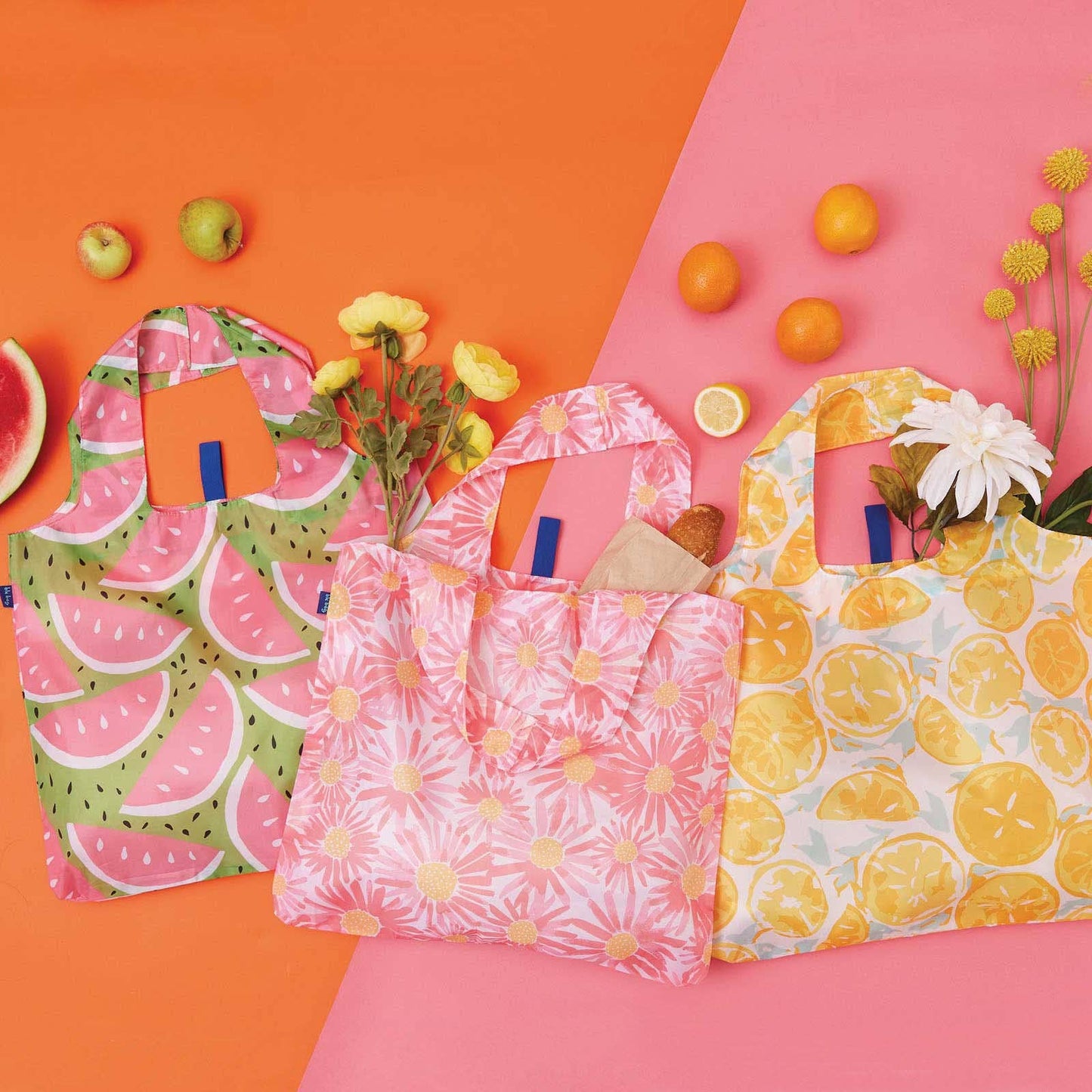 DAISIES BLU BAG REUSABLE SHOPPER TOTE
