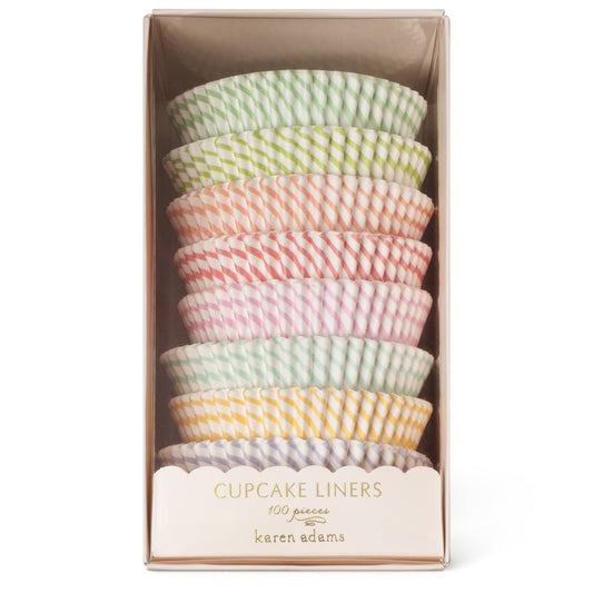 CUPCAKE LINERS: ROUND BOLD STRIPE