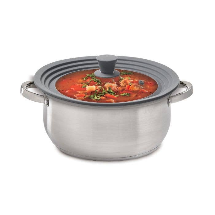 UNIVERSAL POT LID AND MICROWAVE COOKING COVER