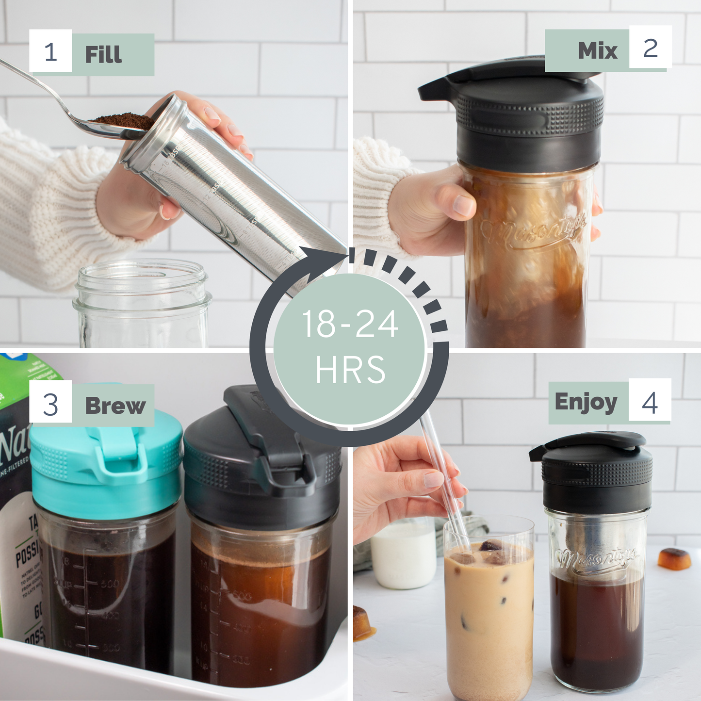 MASON JAR COLD BREW COFFEE KIT