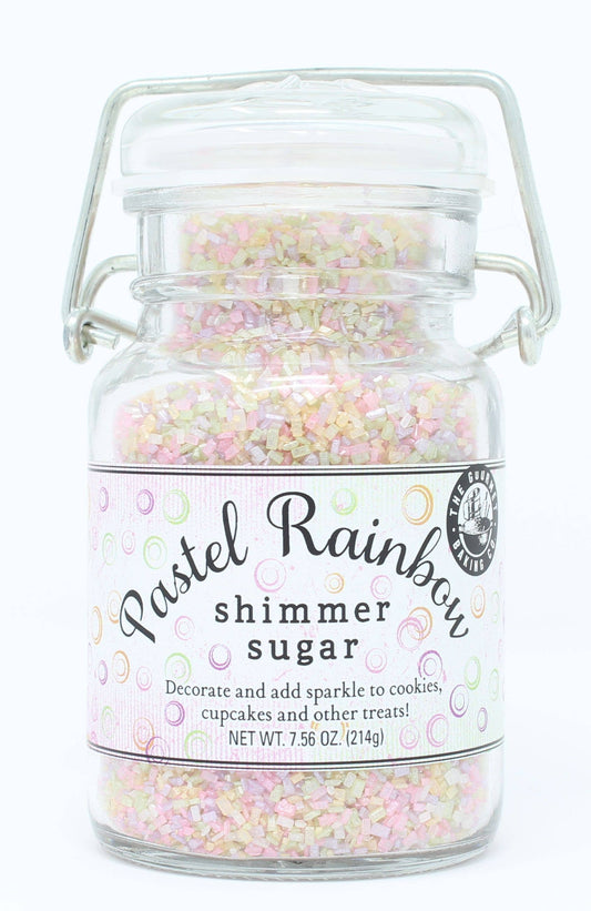 PASTEL RAINBOW SHIMMER SUGAR 7.6 OZ.