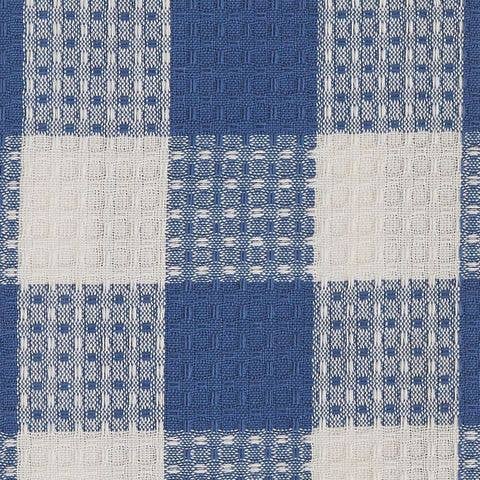 WICKLOW CHECK WAFFLE DISHTOWEL - CHINA BLUE