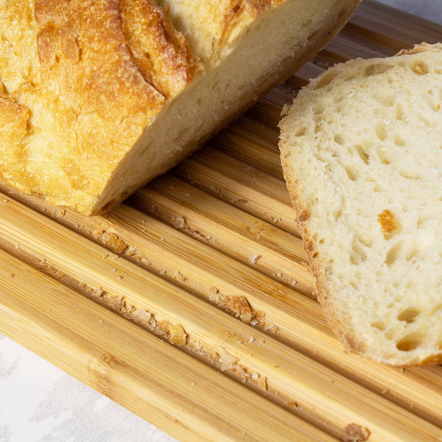 Crumb Catcher Bread Box with Removable Cutting Board Door