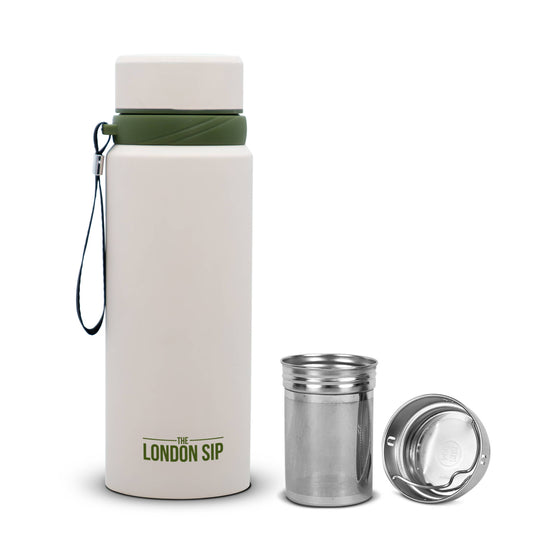TEA INFUSER BOTTLE 25oz: SAFARI BIEGE