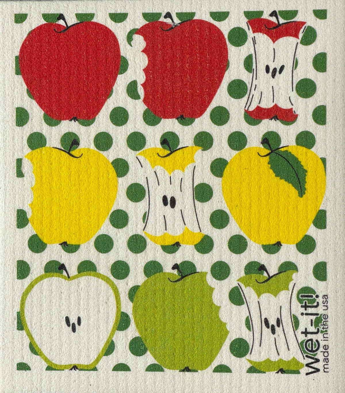 Apple Slices Swedish Dish Cloth