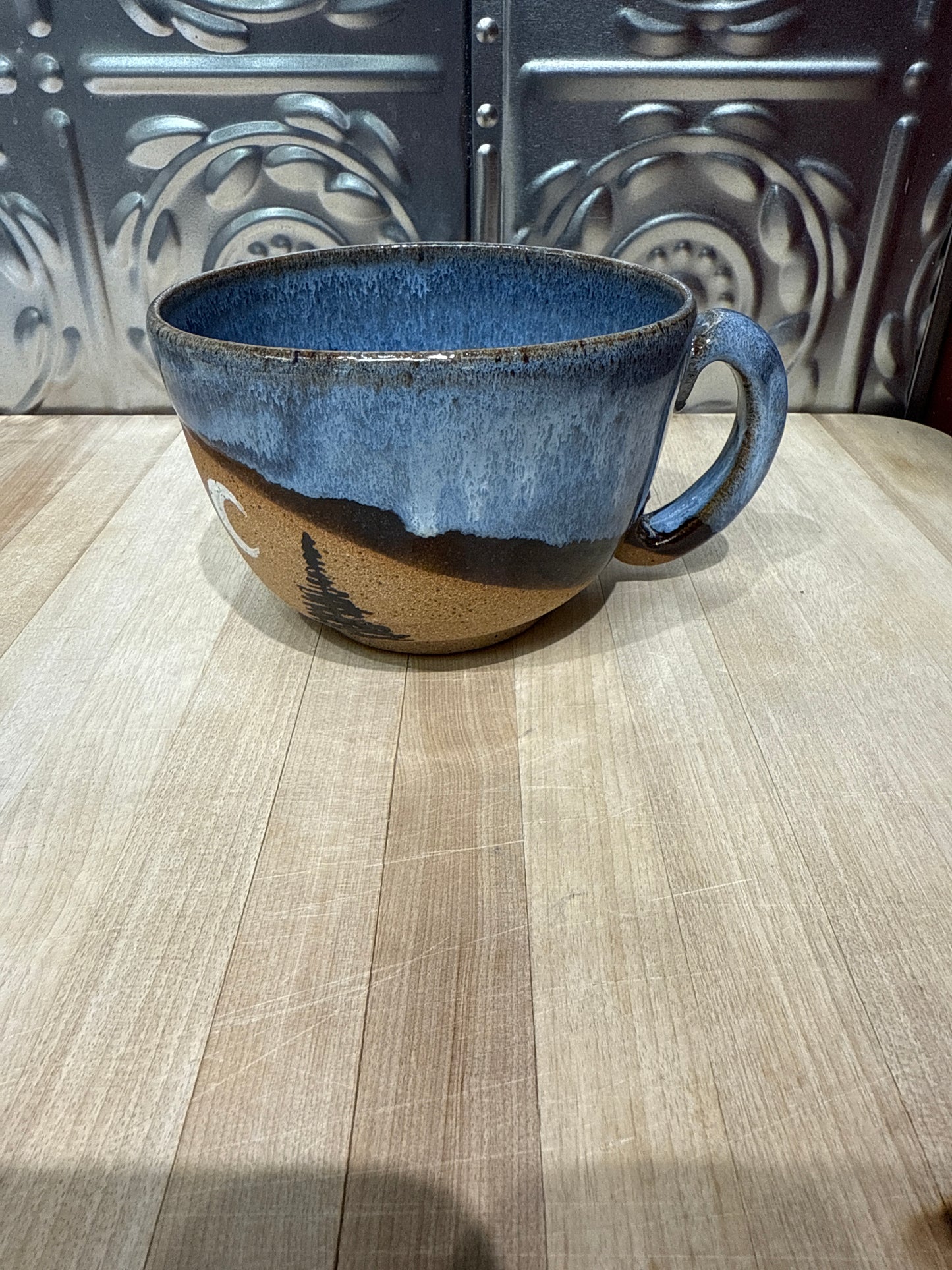 RISING FOREST SOUP MUG-MOON/TREES