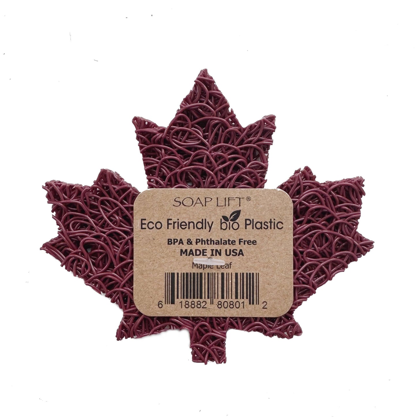 MAPLE LEAF SOAP LIFT SOAP SAVER - RASPBERRY