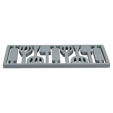 TRIVET SILICONE UTENSIL RECT STONE