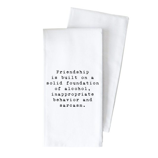 Solid Foundation Tea Towel