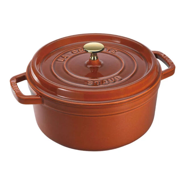 STAUB ROUND DUTCH OVEN 2.75 QT BURNT ORANGE – Vermont Kitchen Supply
