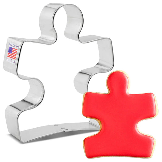PUZZLE PIECE COOKIE CUTTER, 4.25"
