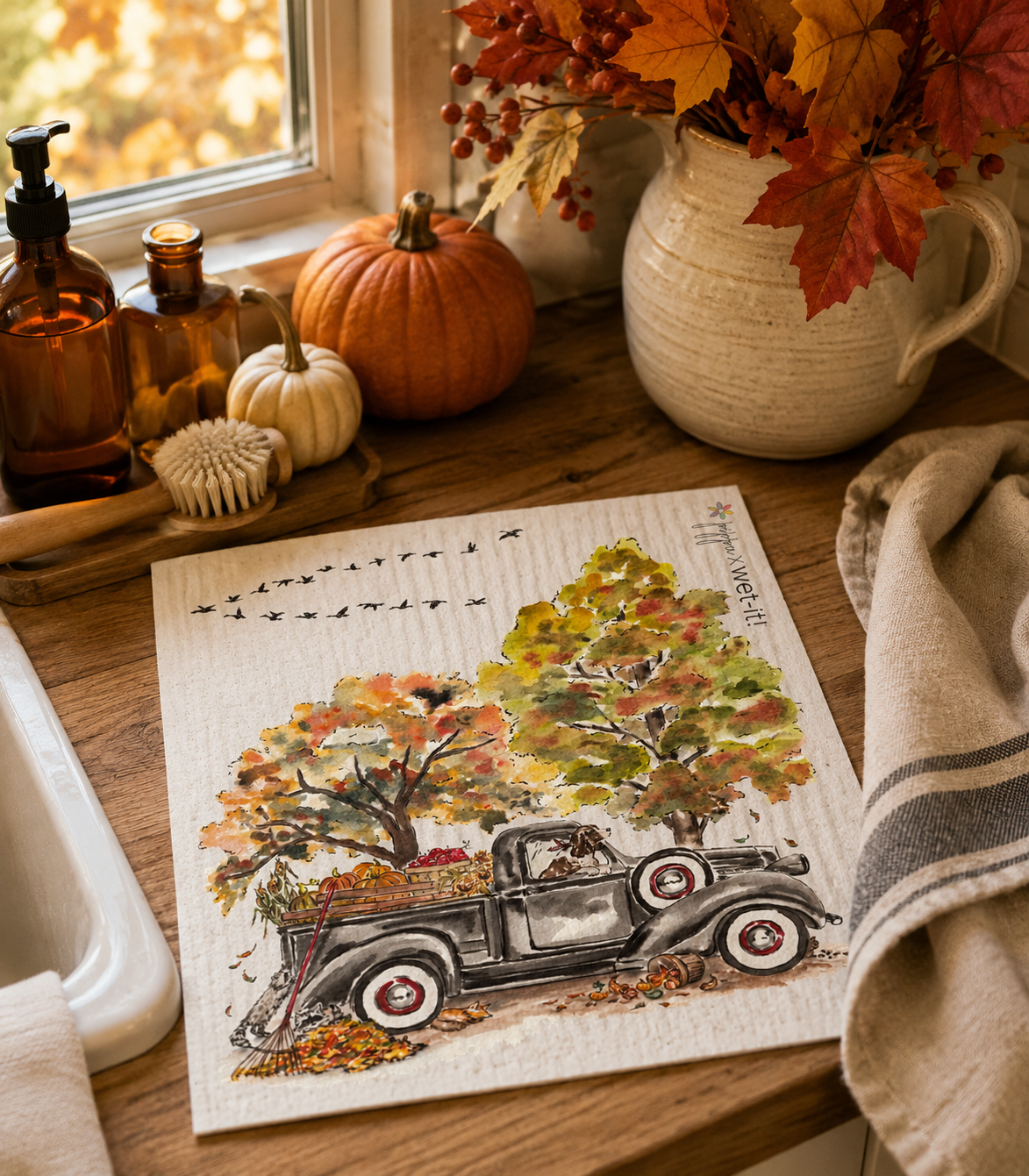 Fruitful Fall Swedish Cloth