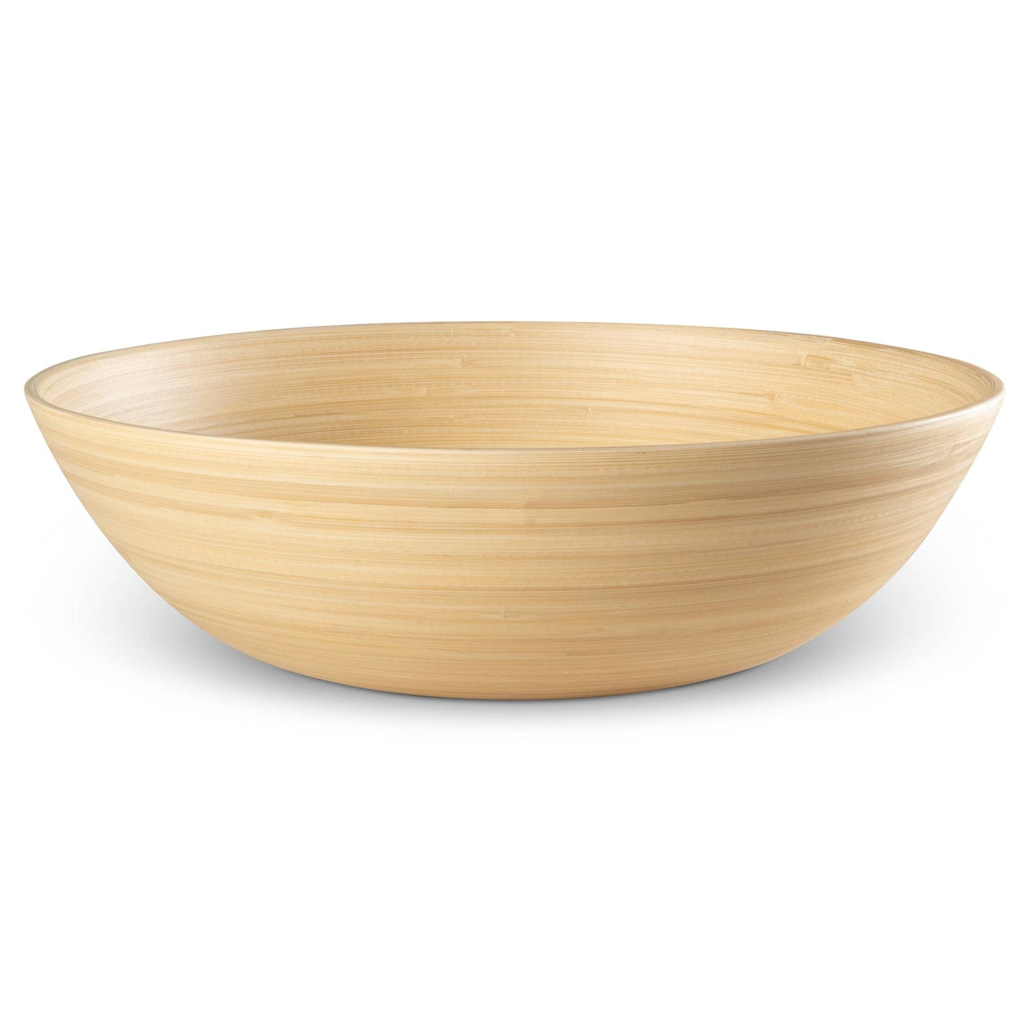 BAMBOO SALAD BOWL WHITE 12"