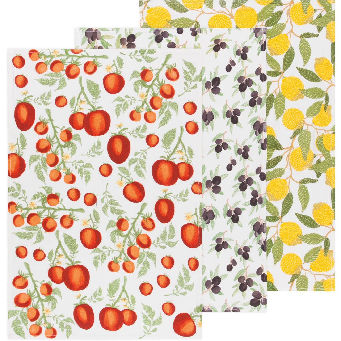 MEDITERRANEAN BAKERS FLOURSACK DISHTOWELS SET OF 3