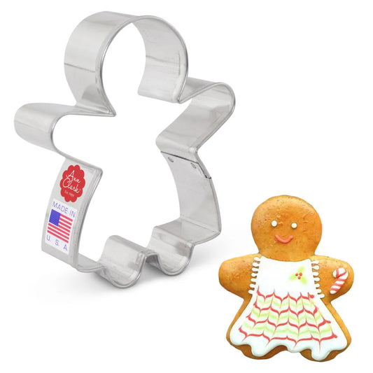 GINGERBREAD GIRL COOKIE CUTTER 3.75"