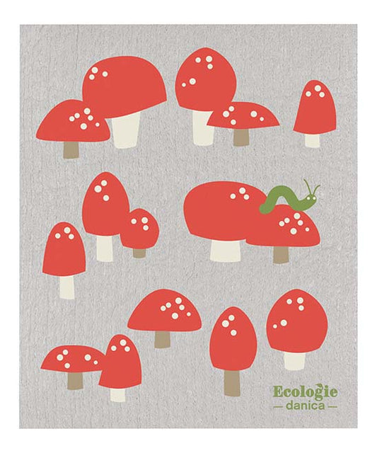 SWEDISH SPONGE CLOTH TOADSTOOLS