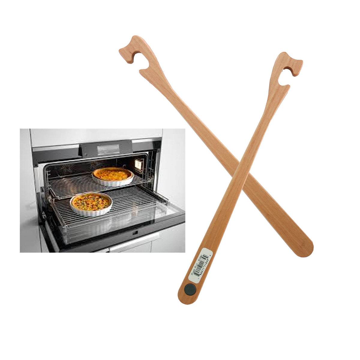 Oven Rack Push-Pulls - Natural Wood Tones: Cherry
