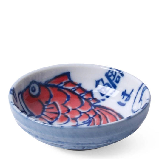 RED TAI FISH SAUCE DISH 3.75"