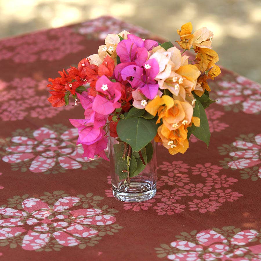 Floral Garden Party Tablecloth - Forget Me Not: 56"x108"