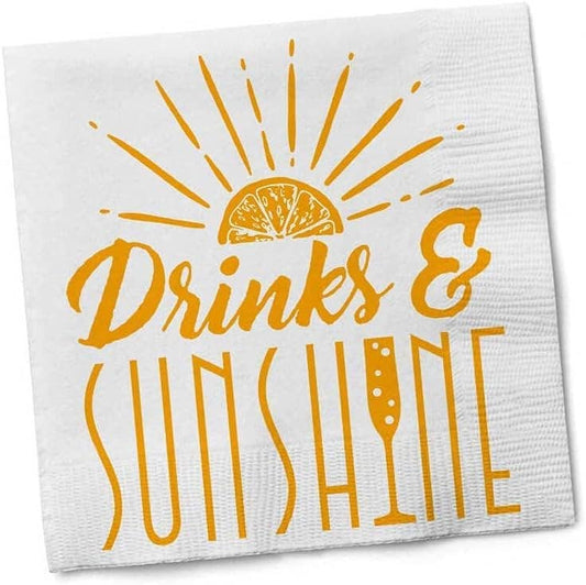 Cocktail Napkins: Drinks & Sunshine