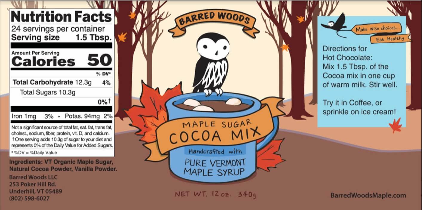 MAPLE SUGAR COCOA MIX