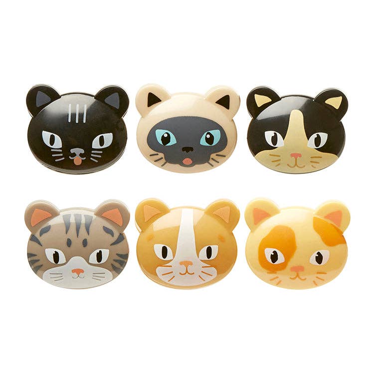CAT BAG CLIPS SET OF 6