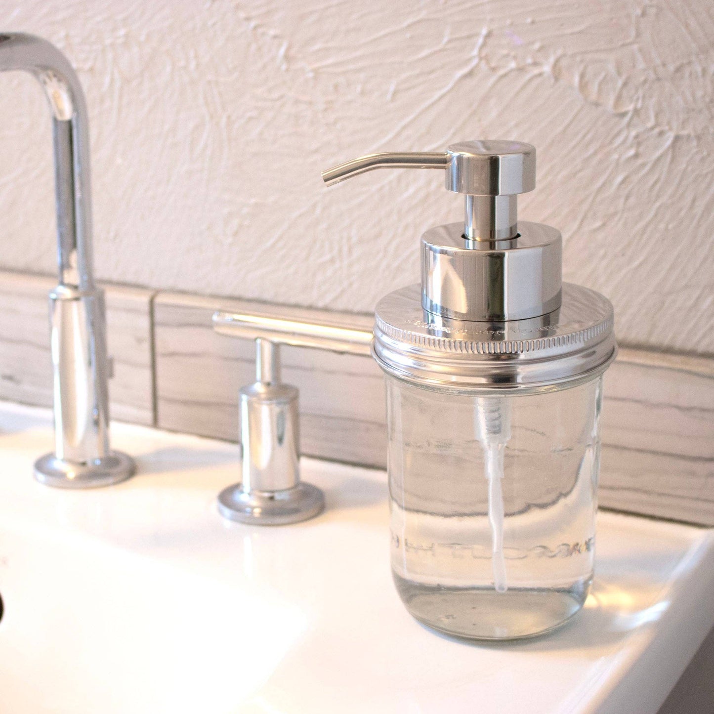 Foaming Soap Pump Dispensers for Mason Jars: Charcoal black finish