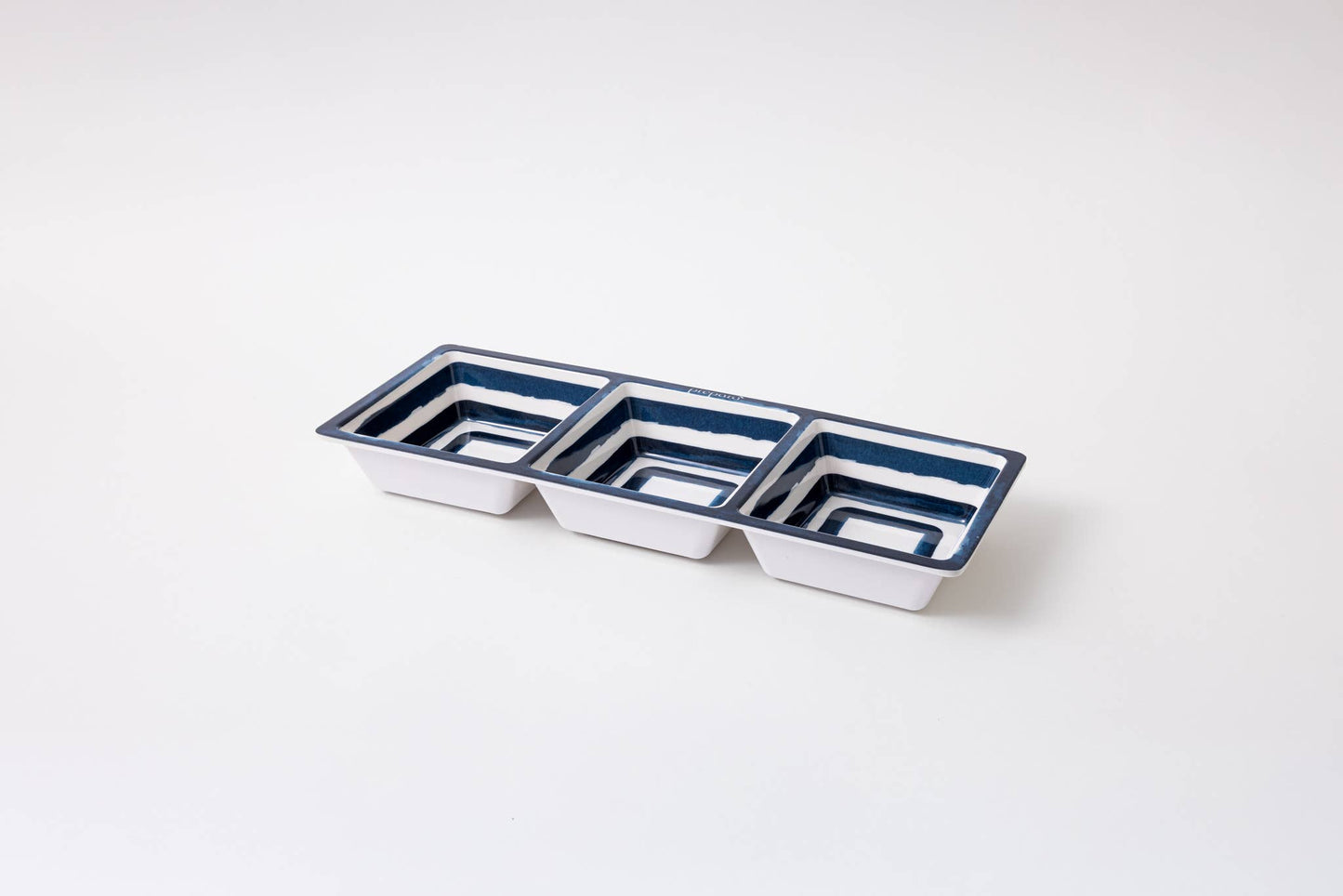 3-Section Tray - Coastal Stripe