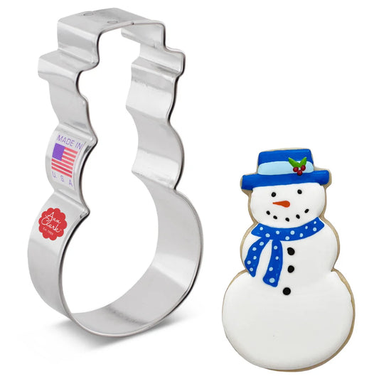 SNOWMAN W/HAT COOKIE CUTTER