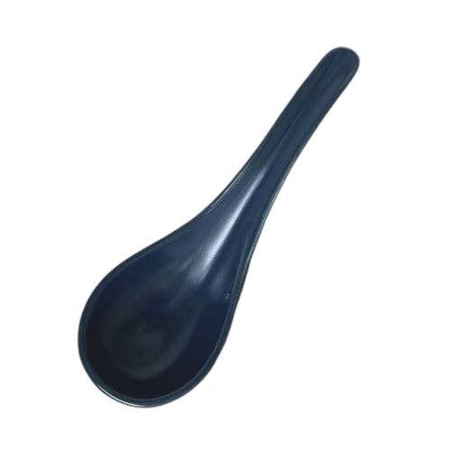 ASIAN PORCELAIN SOUP SPOON NAVY