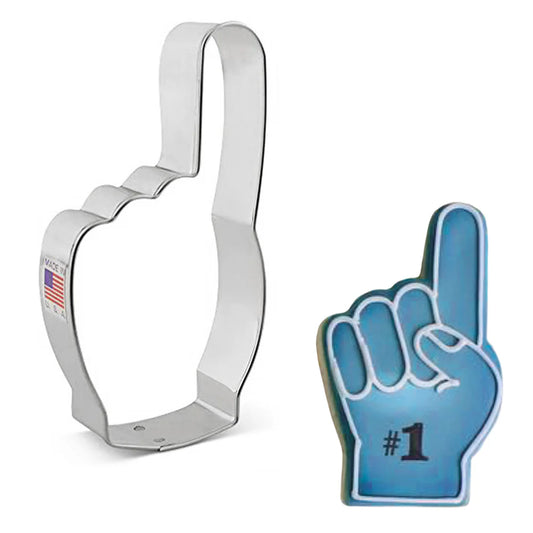NUMBER ONE FAN HAND COOKIE CUTTER