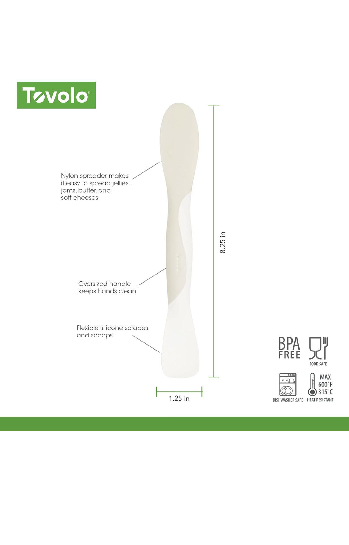 TOVOLO MINI SCOOP & SPREAD TOOL (ASST. COLORS)