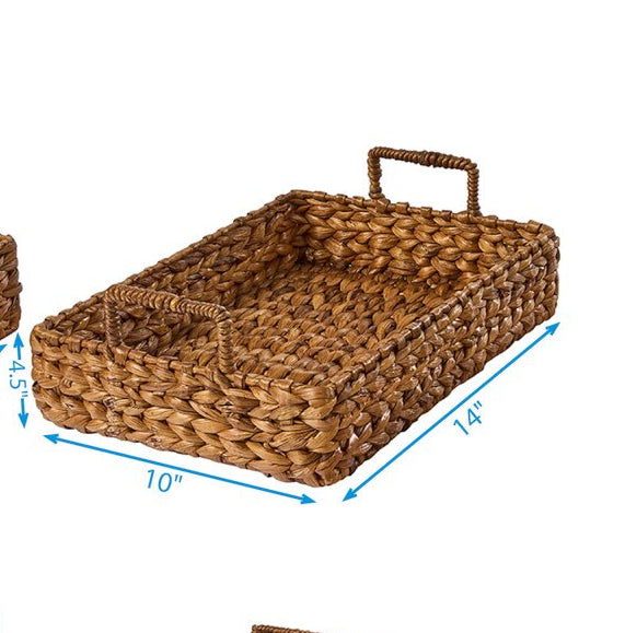 WOVEN BASKET TRAY-MEDIUM