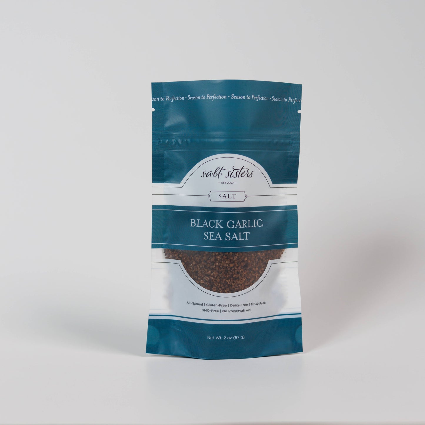 SALT SISTERS BLACK GARLIC SEA SALT 2 OZ