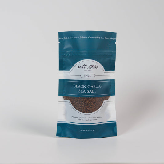 SALT SISTERS BLACK GARLIC SEA SALT 2 OZ