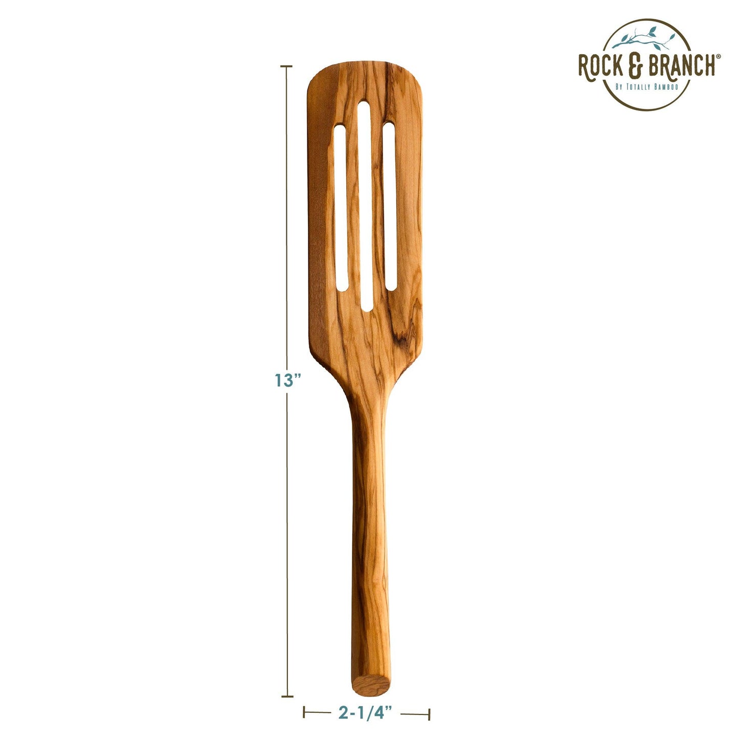 ROCK & BRANCH OLIVE WOOD SLOTTED SPURTLE