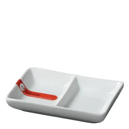 DOUBLE SAUCE DISH 4.25"X 2.5"