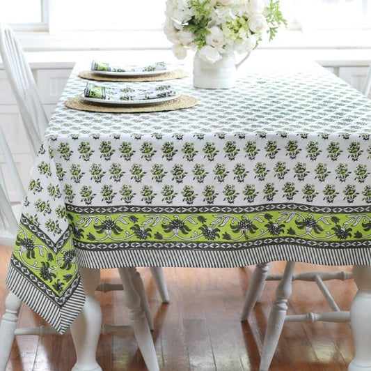 TABLECLOTH GAYATRI BUTI OLIVE: 60X90